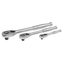 Load image into Gallery viewer, Sealey Ratchet Wrench Set 3pc Pear-Head Flip Reverse - Premier Series (Platinum) (Premier)
