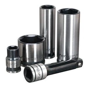 Sealey Socket Set 34pc 3/8" Drive WallDrive Metric Black Series (Premier)