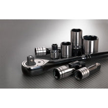 Load image into Gallery viewer, Sealey Socket Set 28pc 1/2&quot; Drive 6pt WallDrive Metric Black Series (Premier)
