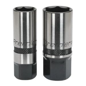 Sealey Socket Set 28pc 1/2" Drive 6pt WallDrive Metric Black Series (Premier)