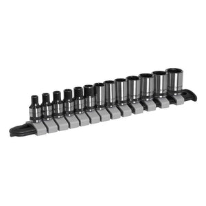Sealey Socket Set 13pc 1/4" Drive Metric - Black Series (Premier)
