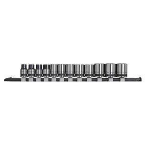 Sealey Socket Set 12pc 3/8" Drive Metric - Black Series (Premier)