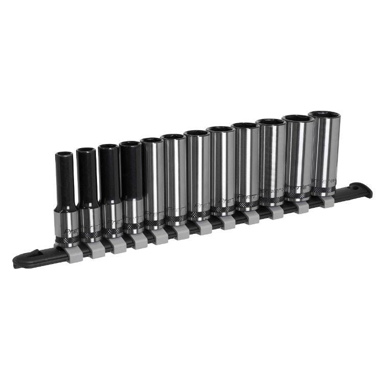 Sealey Socket Set Deep 12pc 3/8