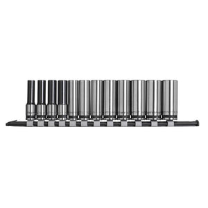 Sealey Socket Set Deep 12pc 3/8" Drive Metric - Black Series (Premier)