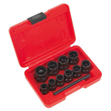 Load image into Gallery viewer, Sealey Bolt Extractor Set 11pc 3/8" Drive or Spanner
