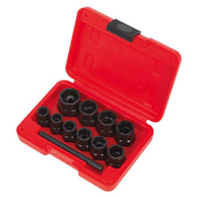 Load image into Gallery viewer, Sealey Bolt Extractor Set 11pc 3/8" Drive or Spanner
