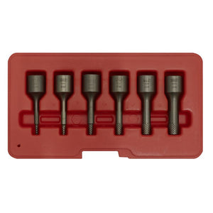 Sealey Screw Extractor Set 6pc 3/8" Sq Drive