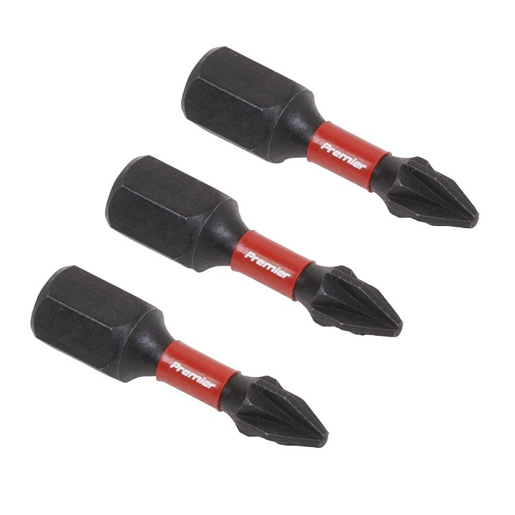 Sealey Pozi #1 Impact Power Tool Bits 25mm - 3pc (Premier)