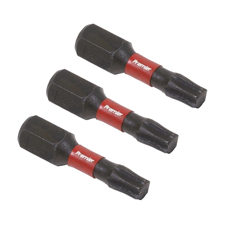 Sealey TRX-Star* T25 Impact Power Tool Bits 25mm - 3pc (Premier)