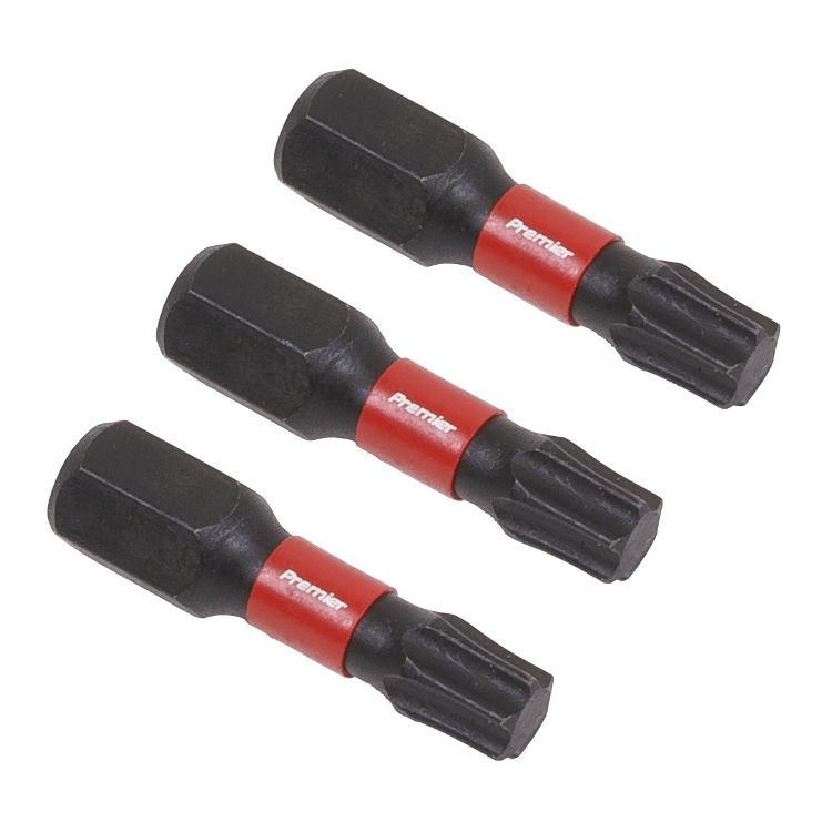 Sealey TRX-Star* T27 Impact Power Tool Bits 25mm - 3pc (Premier)