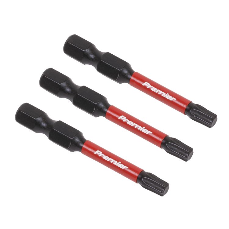 Sealey TRX-Star* T25 Impact Power Tool Bits 50mm - 3pc (Premier)
