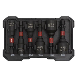 Sealey Nut Driver Set 6pc Impact Grade (Premier)
