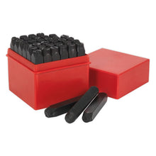 Load image into Gallery viewer, Sealey Letter and Number Punch/Stamp Set 36pc 8mm
