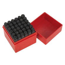 Load image into Gallery viewer, Sealey Letter and Number Punch/Stamp Set 36pc 8mm
