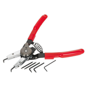 Sealey Circlip Pliers Set Internal/External Quick Change (Premier)
