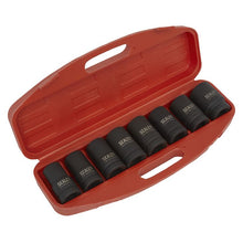 Load image into Gallery viewer, Sealey Impact Socket Set 8pc 1&quot; Sq Drive Deep Metric (Premier)
