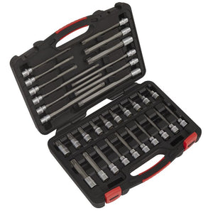 Sealey TRX-Star* Socket Bit Set 32pc 3/8" Drive - Platinum Series (Premier)