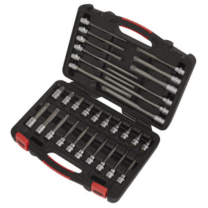Sealey TRX-Star* Socket Bit Set 32pc 3/8" Drive - Platinum Series (Premier)