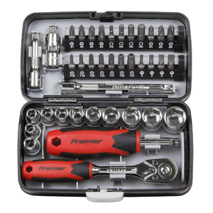 Sealey Socket & Bit Set 38pc 1/4" Sq Drive (Premier)