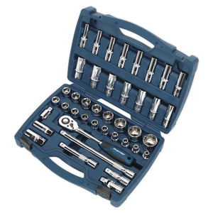 Sealey Socket Set 41pc 1/2" Drive WallDrive Metric (Premier)