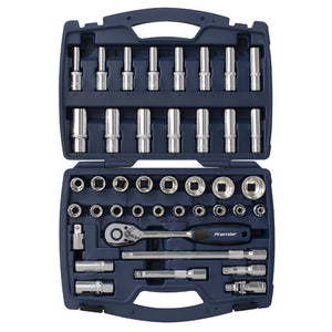 Sealey Socket Set 41pc 1/2" Drive WallDrive Metric (Premier)