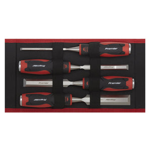 Sealey Hammer-Thru Wood Chisel 4pc Set (Premier)