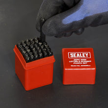 Load image into Gallery viewer, Sealey Letter and Number Punch/Stamp Set 36pc 4mm
