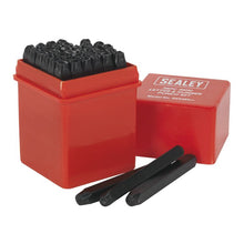 Load image into Gallery viewer, Sealey Letter and Number Punch/Stamp Set 36pc 4mm
