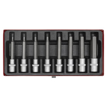 Load image into Gallery viewer, Sealey Hex Socket Bit Set 8pc 1/2&quot; Sq Drive - Metric in Storage Case (Premier)

