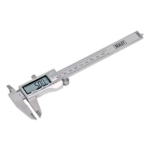 Load image into Gallery viewer, Sealey Digital Vernier Caliper 0-150mm (0-6&quot;) Stainless Steel
