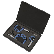 Load image into Gallery viewer, Sealey Micrometer Set 3pc Metric
