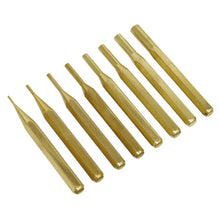 Load image into Gallery viewer, Sealey Brass Pin Punch Set 8pc

