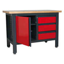 Load image into Gallery viewer, Sealey Workstation, 3 Drawers &amp; Cupboard

