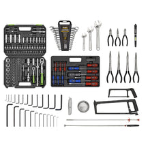 Load image into Gallery viewer, Sealey Topchest &amp; Rollcab Combination 6 Drawer Ball-Bearing Slides - Red/Grey &amp; 170pc Tool Kit
