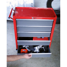 Load image into Gallery viewer, Sealey Rollcab 5 Drawer Ball-Bearing Slides Red/Grey
