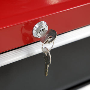 Sealey Rollcab 5 Drawer Ball-Bearing Slides Red/Grey