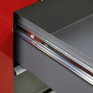 Sealey Rollcab 5 Drawer Ball-Bearing Slides Red/Grey