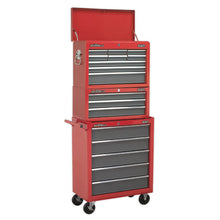 Load image into Gallery viewer, Sealey Rollcab 5 Drawer Ball-Bearing Slides Red/Grey
