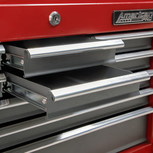 Sealey Topchest 9 Drawer Ball-Bearing Slides - Red/Grey