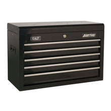 Load image into Gallery viewer, Sealey Topchest 5 Drawer Ball-Bearing Slides (35mm) - Black (Cylinder Lock)
