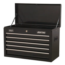 Load image into Gallery viewer, Sealey Topchest 5 Drawer Ball-Bearing Slides (35mm) - Black (Cylinder Lock)
