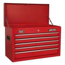 Load image into Gallery viewer, Sealey Topchest 5 Drawer Ball-Bearing Slides - Red with 272pc Tool Kit
