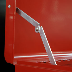 Sealey Topchest 5 Drawer Ball-Bearing Slides (35mm) - Red (Cylinder Lock)
