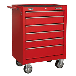 Sealey Rollcab 6 Drawer Ball-Bearing Slides Red
