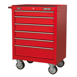 Sealey Rollcab 6 Drawer Ball-Bearing Slides Red