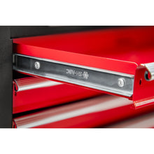 Load image into Gallery viewer, Sealey Topchest &amp; Rollcab Combination 6 Drawer Ball-Bearing Slides - Black/Red

