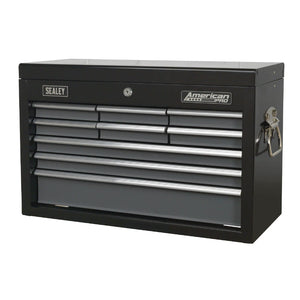 Sealey Topchest 9 Drawer Ball-Bearing Slides - Black/Grey