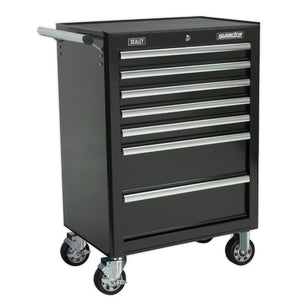 Sealey Rollcab 7 Drawer Ball-Bearing Slides Black (AP26479TB)