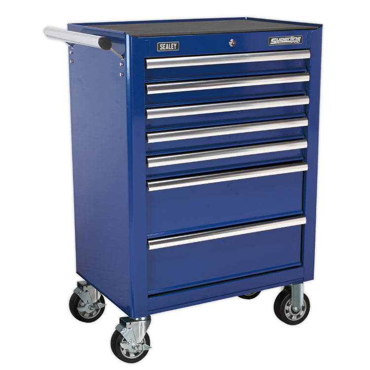 Sealey Rollcab 7 Drawer Ball-Bearing Slides Blue