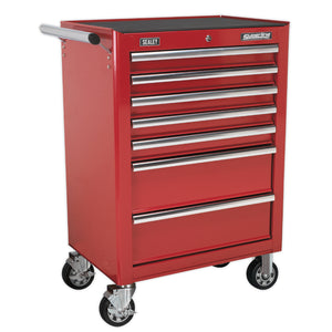 Sealey Rollcab 7 Drawer Ball-Bearing Slides Red (AP26479T)